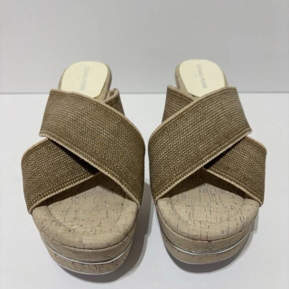 Donald J Pliner Women’s Dani-Le Natural Wedge Sandals, Size 10 M - Picture 3 of 6